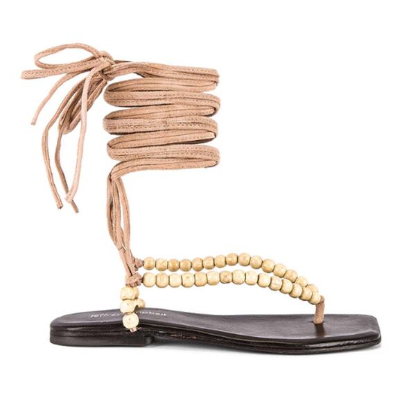 Jeffrey Campbell Xeniah Sandal in Natural Size 6 - Picture 2 of 7